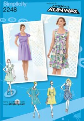 2248 SIMPLICITY RUNWAY DRESS SLEEVES / TIED OR NOT PATTERN 4-12 UNCUT
